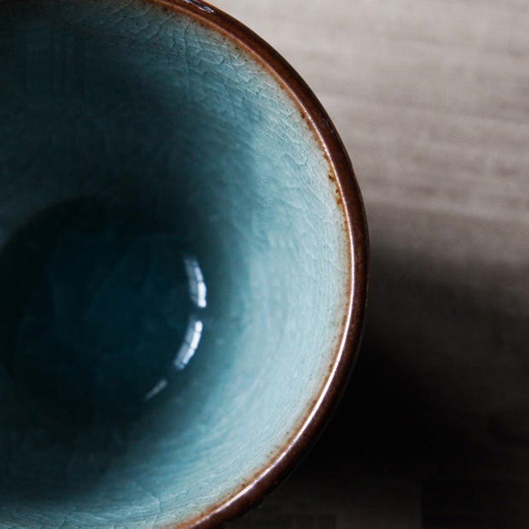 Handmade Pottery Retro Green Ceramic Cup